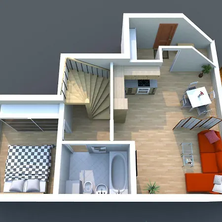 Apartman #5 Sladkiy Sliva Maisonette Boutique Lipcse